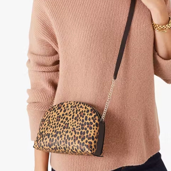 KATE SPADE New York Crossbody Leopard Print Double Zip - Picture 14 of 16